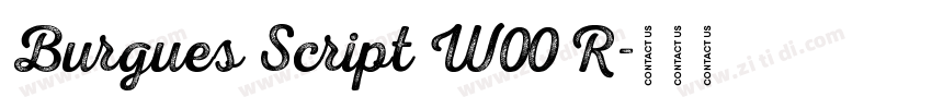 Burgues Script W00 R字体转换